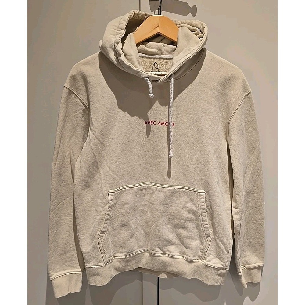 Bisous Skateboards Violette_Fr‎ Avec Amour Hoodie Cream Small Portugal Cotton
